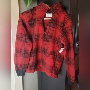 NWT Old navy quarter zip sherpa pullover fleece size small